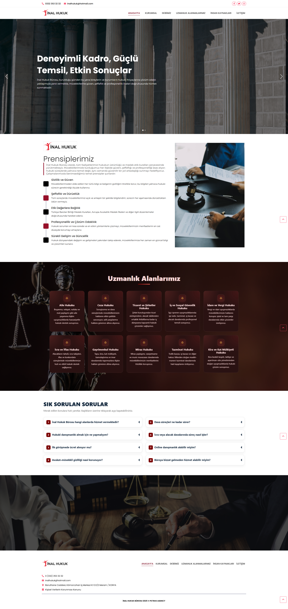 İnal Hukuk Bürosu - Tam sayfa