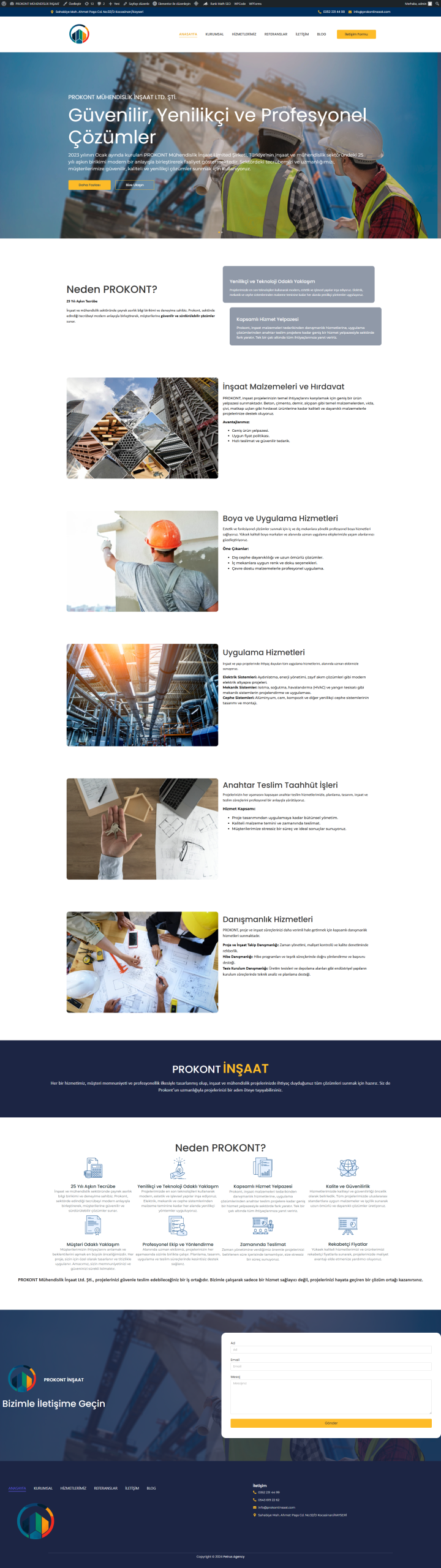Prokont İnşaat - Tam sayfa