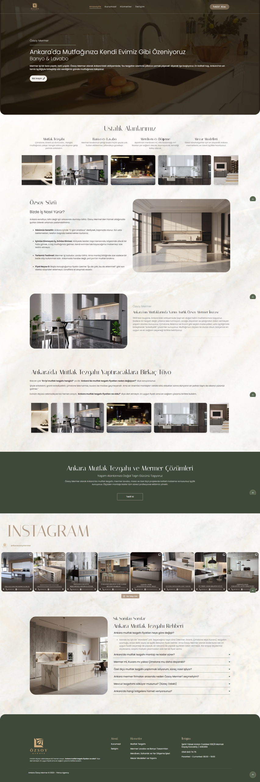 Ankara Özsoy Mermer - Tam sayfa