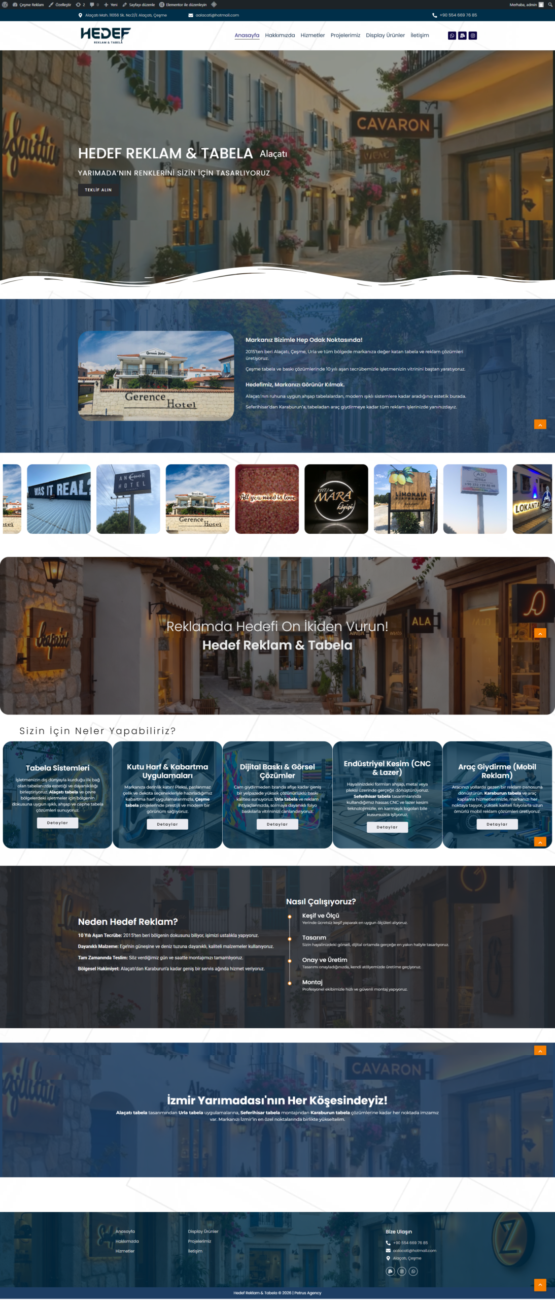 Çeşme Reklam - Tam sayfa